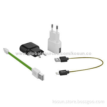 Travel Charger with MFI Cable, Made for iPhone, iPod and iPad